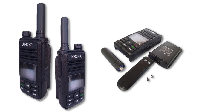 iQONIC radios with separated accessories