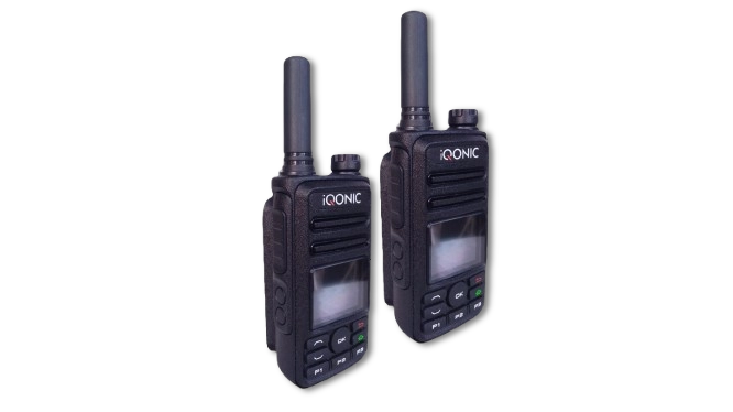 Pair of iQONIC radios standing together
